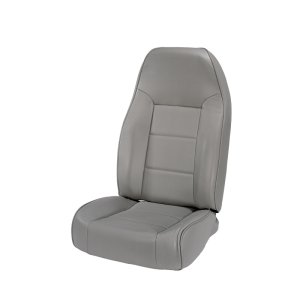 Jeep Wrangler Seat - Front - Rugged Ridge - High-Back, Non-Recline - Gray - `87-`02